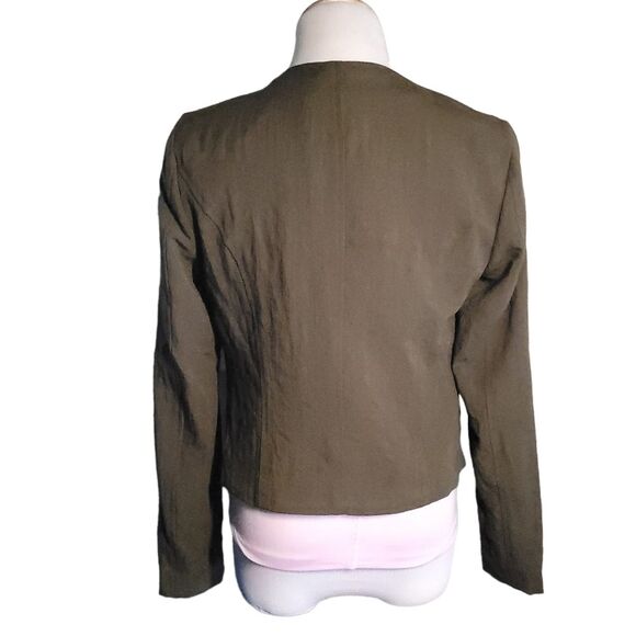 Lush Olive Green lined Jacket Double Zipper Women's Small NWT - Picture 4 of 14
